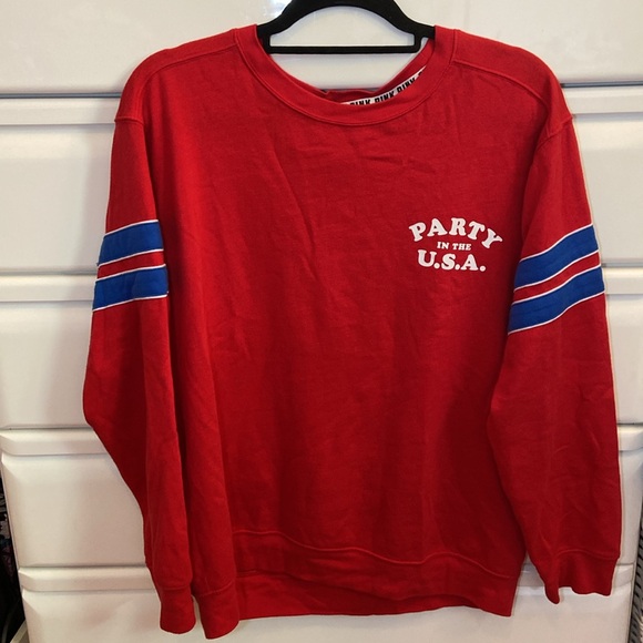 Pink by Victoria’s Secret Oversized Fleece Top - Picture 3 of 4